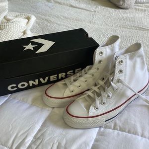 White High Top Converse BRAND NEW NEVER WORN!!